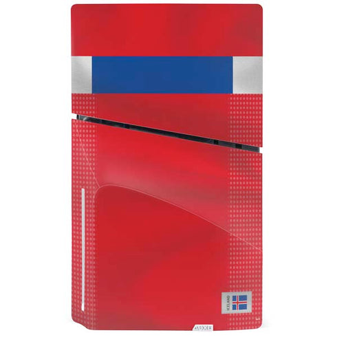Iceland Soccer Flag PS5 Slim Disk Console Skin
